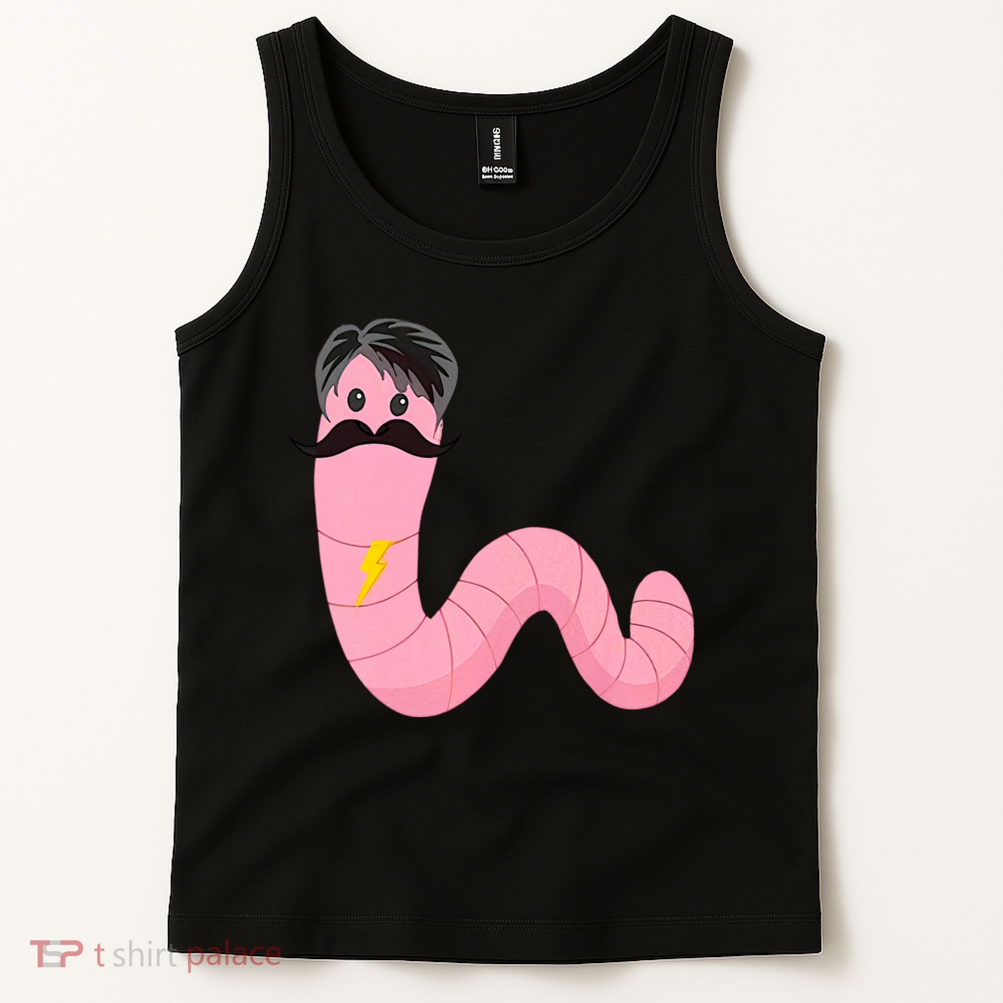 Worm With A Mustache James Tom Ariana Reality Tank Top