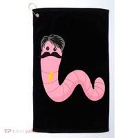 Worm With A Mustache James Tom Ariana Reality Golf Towel thumb 0