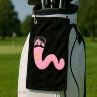 Worm With A Mustache James Tom Ariana Reality Golf Towel thumb 2