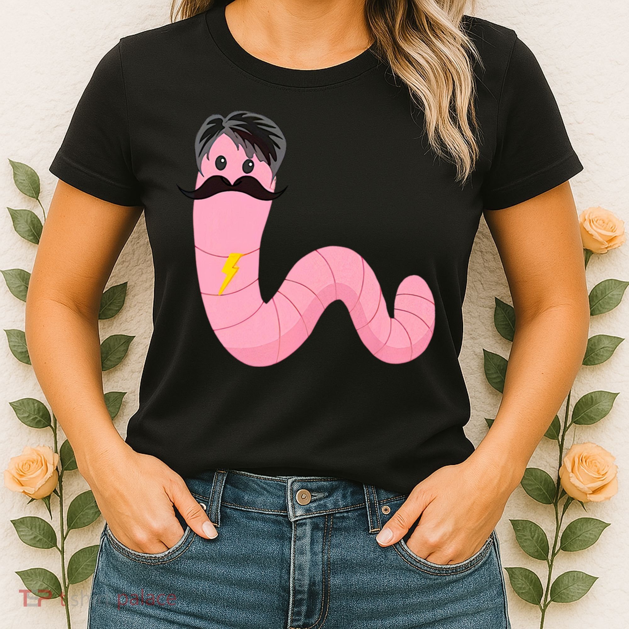 Worm With A Mustache James Tom Ariana Reality Women's T-Shirt