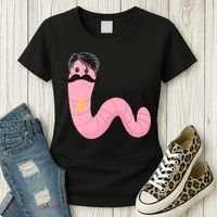 Worm With A Mustache James Tom Ariana Reality Women's T-Shirt thumb 3