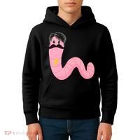 Worm With A Mustache James Tom Ariana Reality Kids Hoodie thumb 4