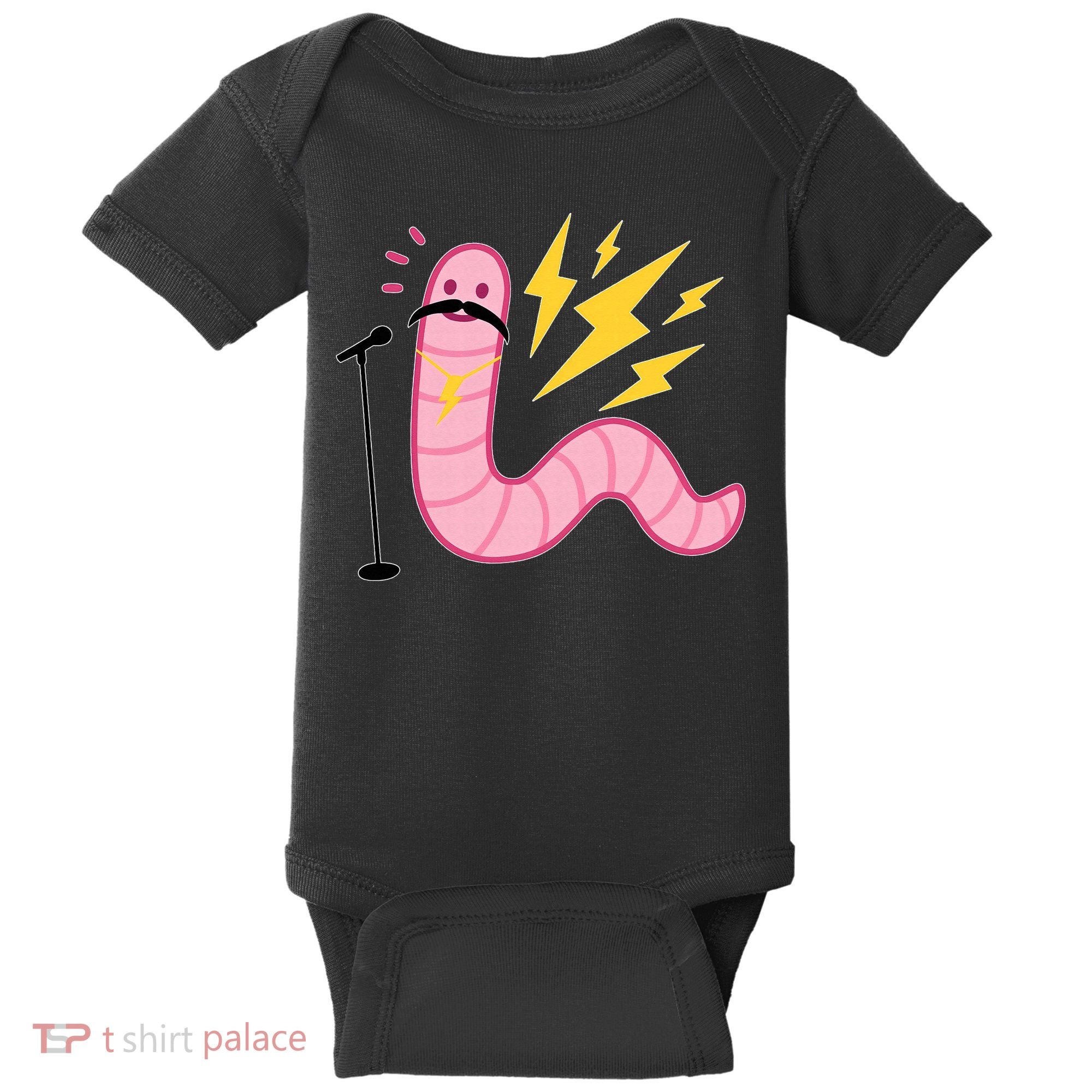 Worm With A Mustache Tom Ariana Reality Baby Bodysuit