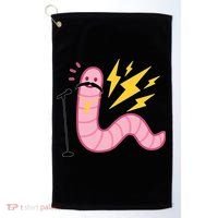 Worm With A Mustache Tom Ariana Reality Golf Towel thumb 0