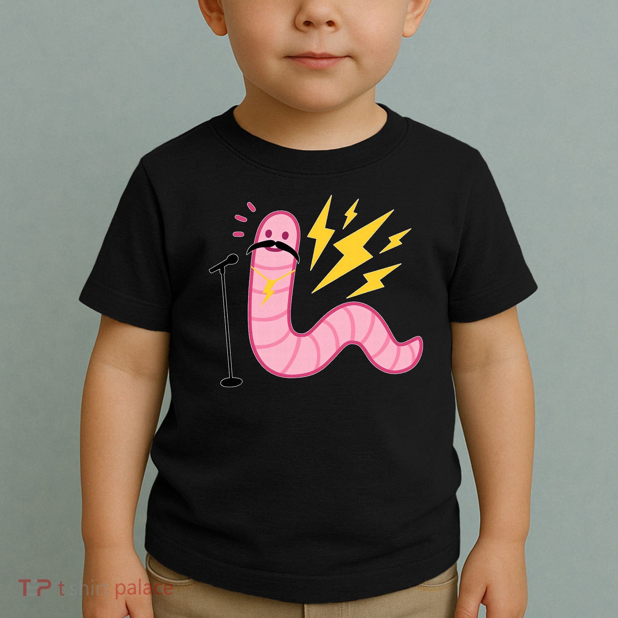 Worm With A Mustache Tom Ariana Reality Toddler T-Shirt