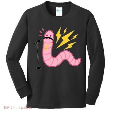 Worm With A Mustache Tom Ariana Reality Kids Long Sleeve Shirt