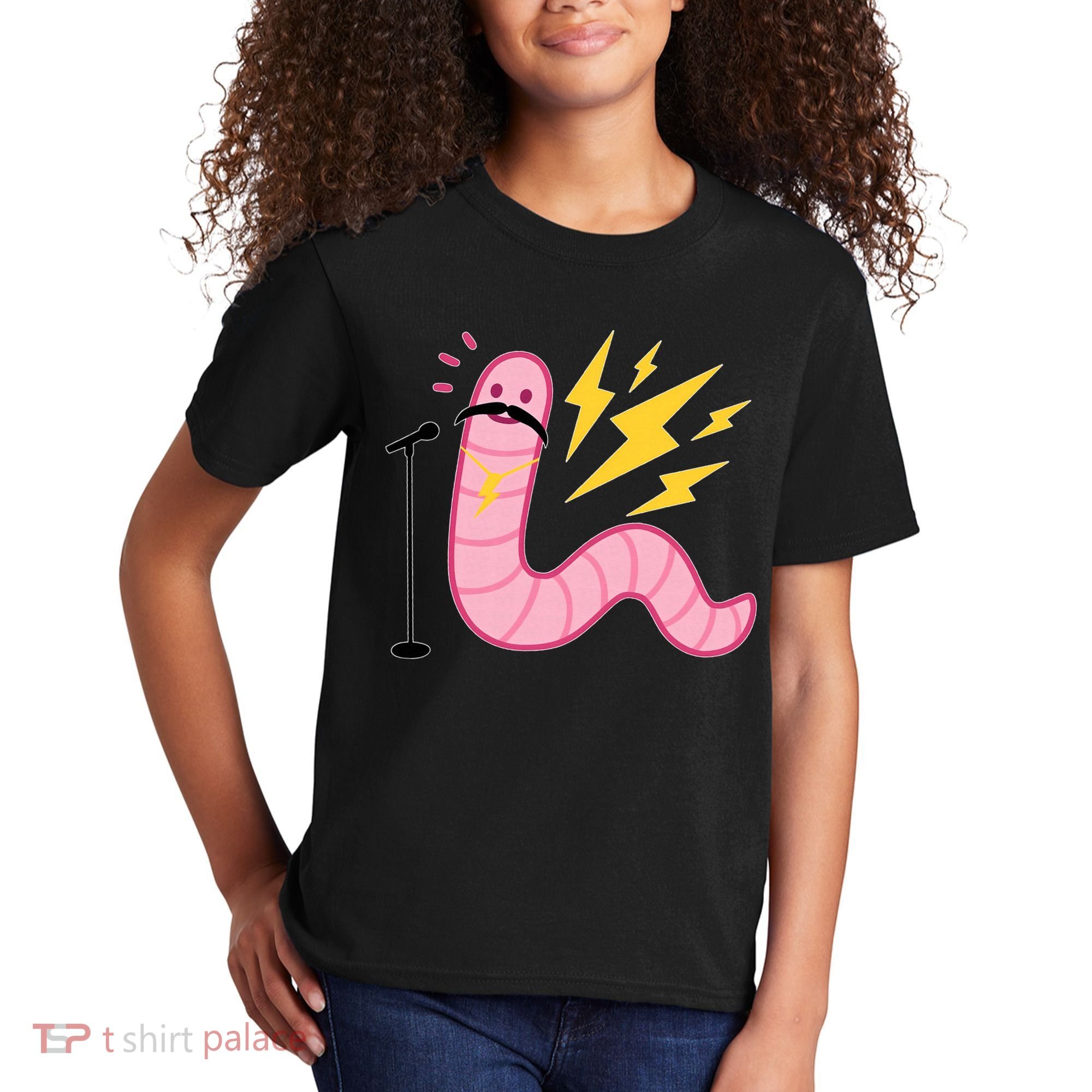 Worm With A Mustache Tom Ariana Reality Kids T-Shirt