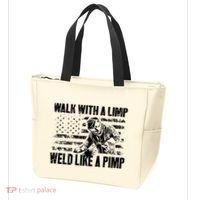 Walk With A Limp Weld Like A Pimp Tote Bag thumb 3