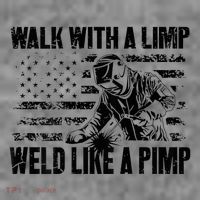 Walk With A Limp Weld Like A Pimp Toddler Hoodie thumb 2