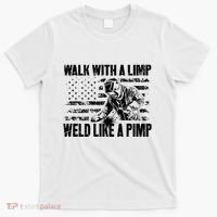 Walk With A Limp Weld Like A Pimp T-Shirt thumb 0