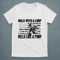 Walk With A Limp Weld Like A Pimp T-Shirt thumb 5