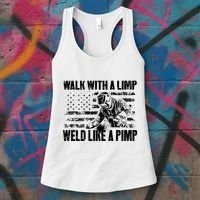 Walk With A Limp Weld Like A Pimp Women's Tank Top thumb 3