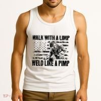 Walk With A Limp Weld Like A Pimp Tank Top thumb 3