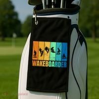 Wakeboarder Golf Towel thumb 2