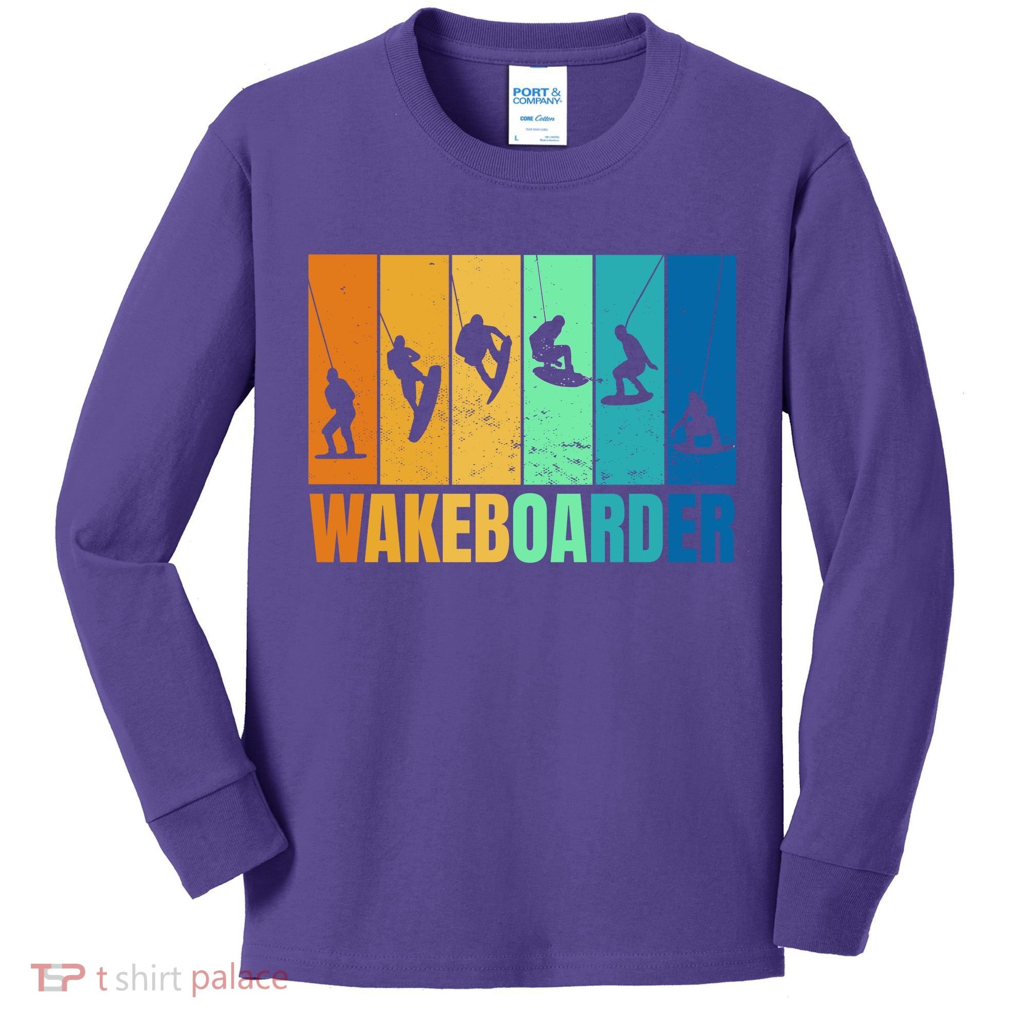 Wakeboarder Kids Long Sleeve Shirt
