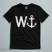 Wanker W Anchor Funny Nautical Insult Wordplay Cruise Sail T-Shirt thumb 5
