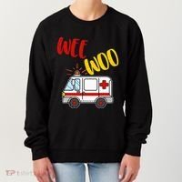 Wee Woo Ambulance Amr Funny Ems Emt Paramedic Gift Women's Sweatshirt thumb 0