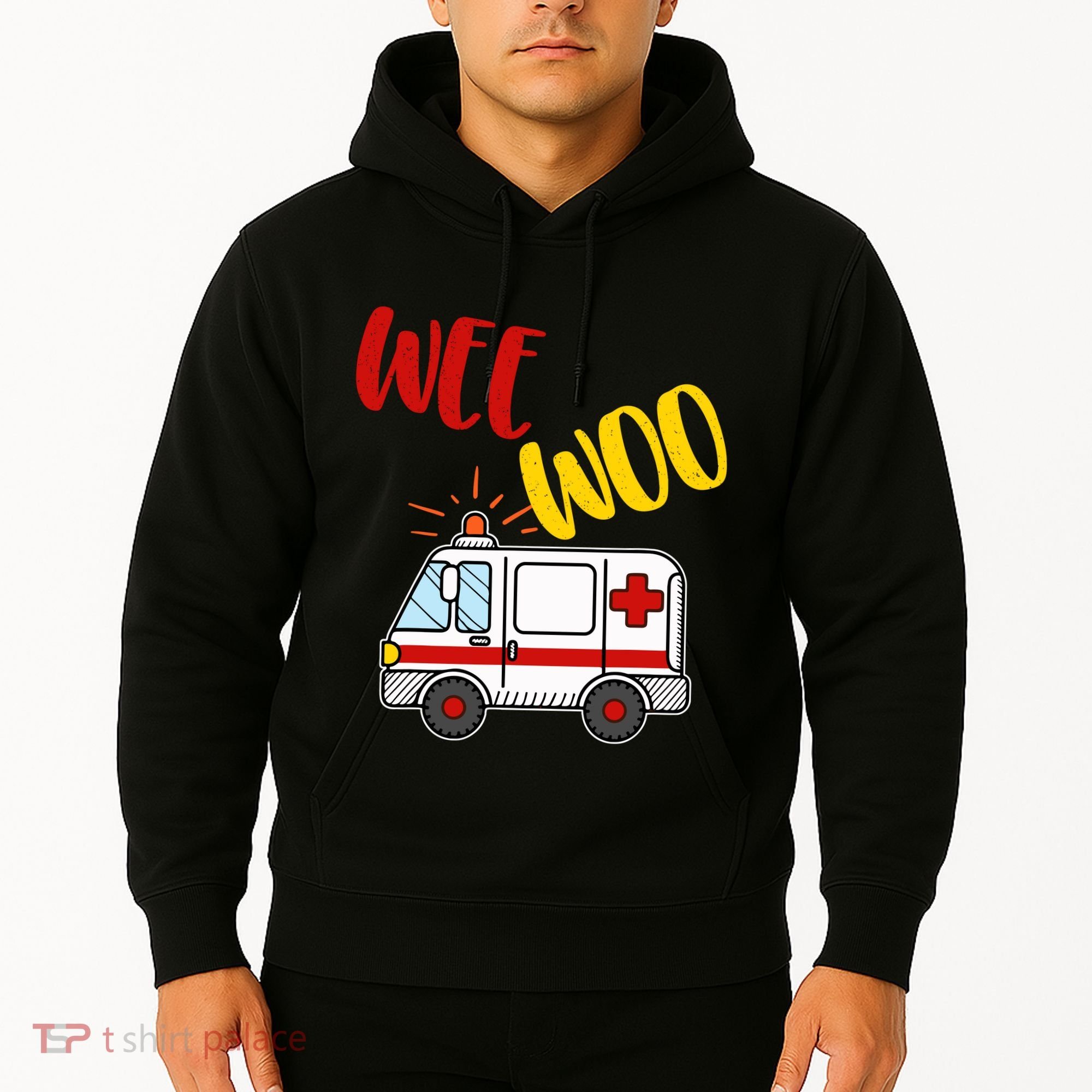 Wee Woo Ambulance Amr Funny Ems Emt Paramedic Gift Hoodie