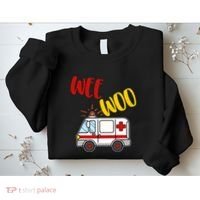 Wee Woo Ambulance Amr Funny Ems Emt Paramedic Gift Sweatshirt thumb 2