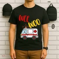 Wee Woo Ambulance Amr Funny Ems Emt Paramedic Gift T-Shirt thumb 6