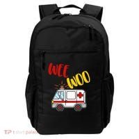 Wee Woo Ambulance Amr Funny Ems Emt Paramedic Gift Backpack thumb 0