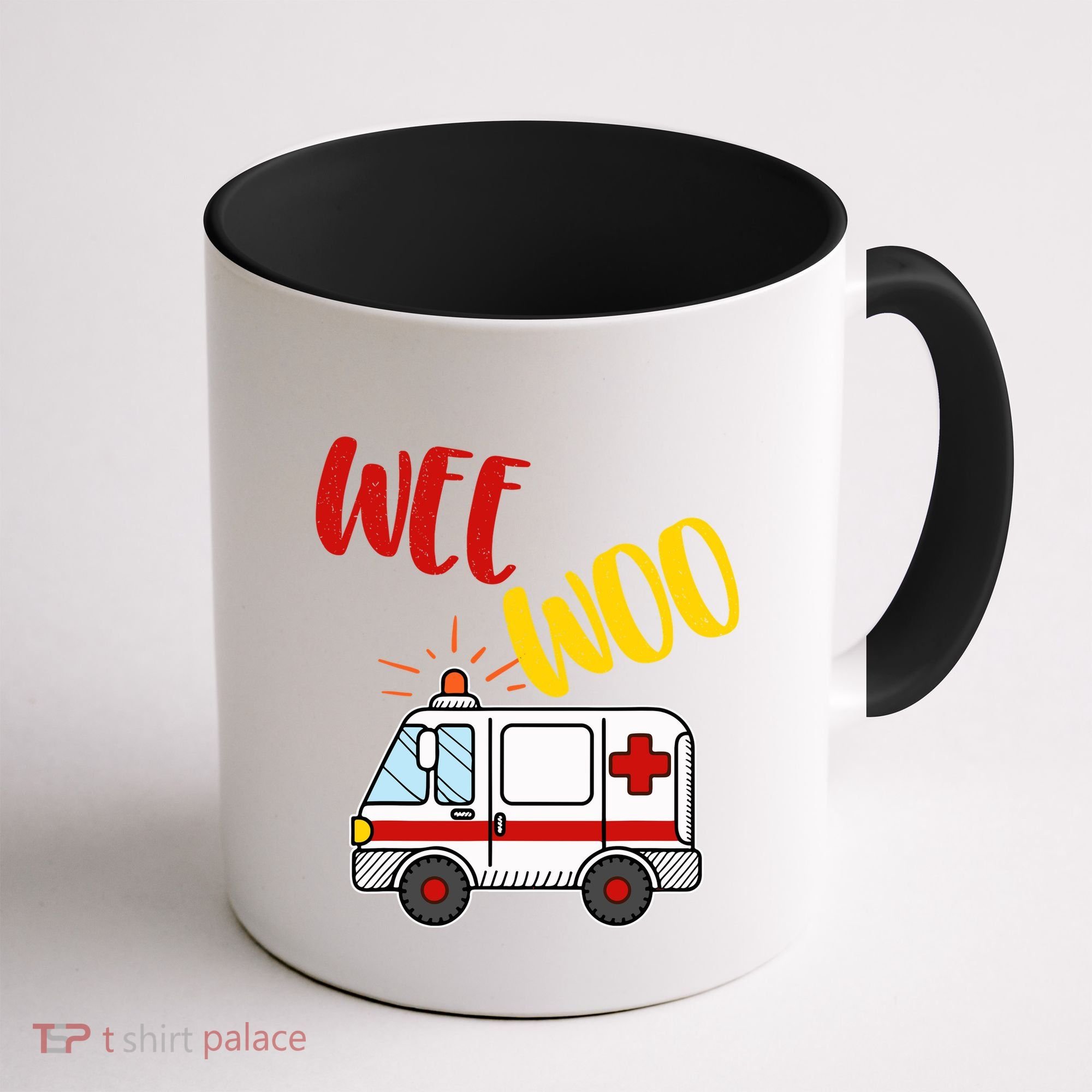 Wee Woo Ambulance Amr Funny Ems Emt Paramedic Gift Coffee Mug