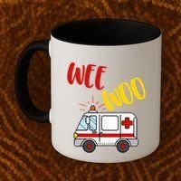 Wee Woo Ambulance Amr Funny Ems Emt Paramedic Gift Coffee Mug thumb 2