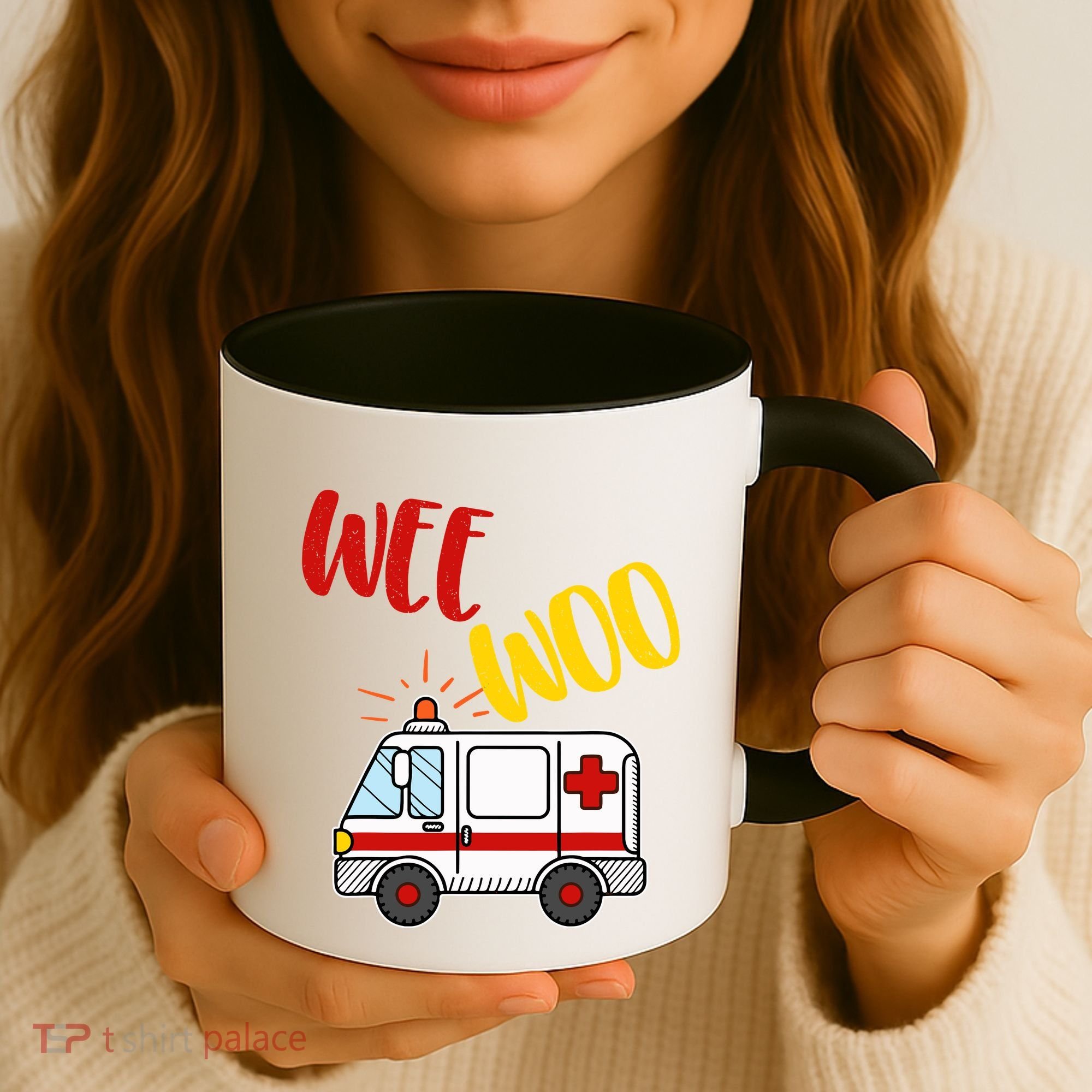 Wee Woo Ambulance Amr Funny Ems Emt Paramedic Gift Coffee Mug