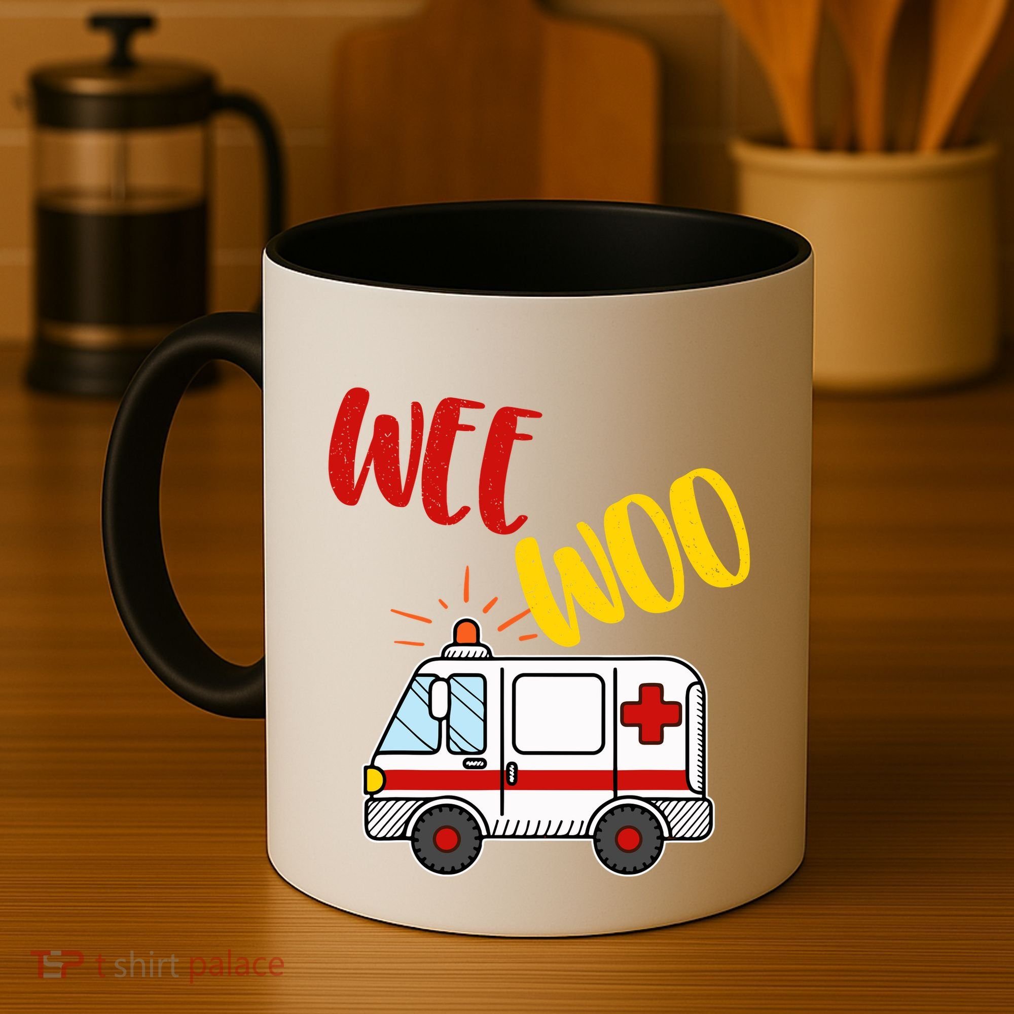 Wee Woo Ambulance Amr Funny Ems Emt Paramedic Gift Coffee Mug