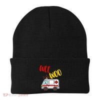 Wee Woo Ambulance Amr Funny Ems Emt Paramedic Gift Beanie thumb 0