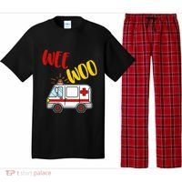 Wee Woo Ambulance Amr Funny Ems Emt Paramedic Gift Pajama Set thumb 0