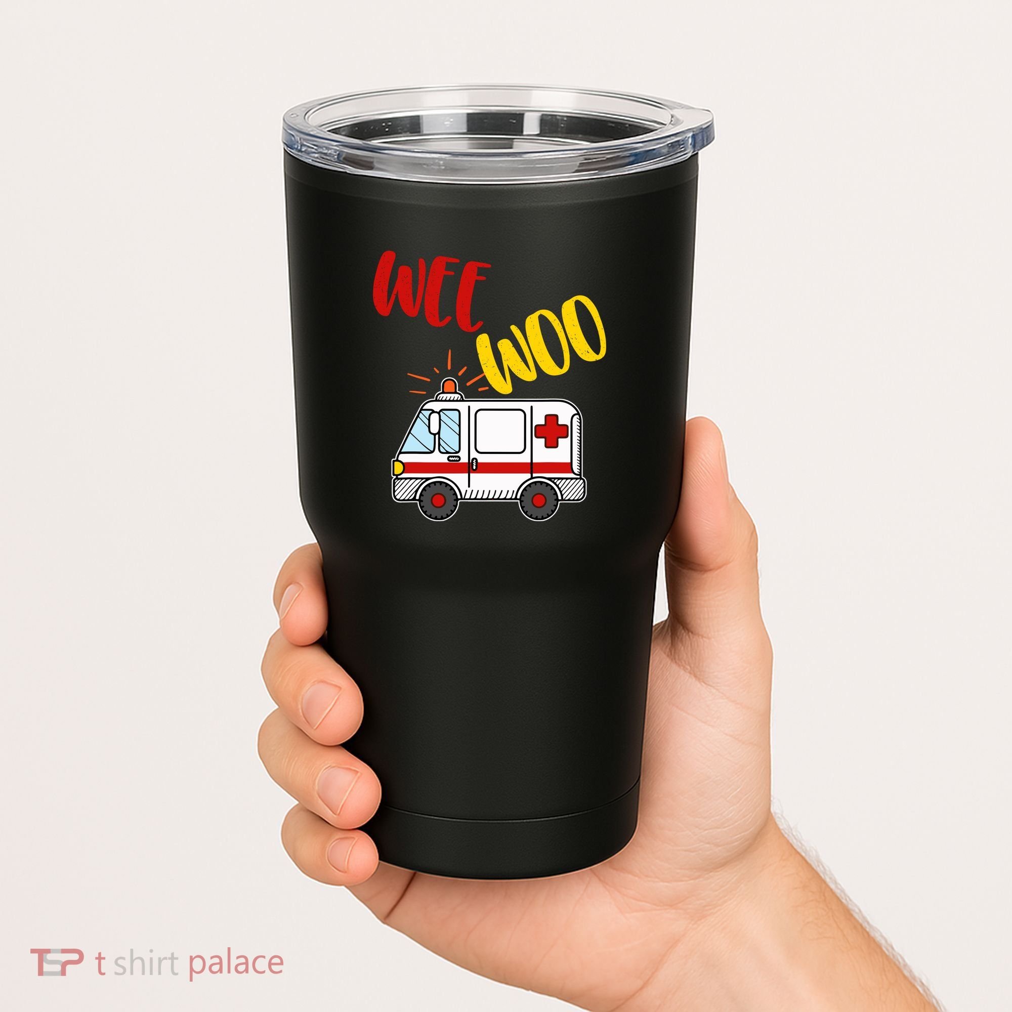 Wee Woo Ambulance Amr Funny Ems Emt Paramedic Gift Tumbler