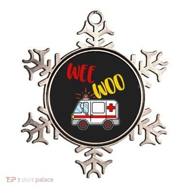Wee Woo Ambulance Amr Funny Ems Emt Paramedic Gift Ornament