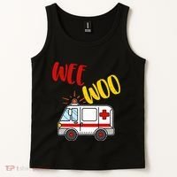 Wee Woo Ambulance Amr Funny Ems Emt Paramedic Gift Tank Top thumb 2