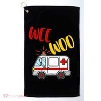 Wee Woo Ambulance Amr Funny Ems Emt Paramedic Gift Golf Towel thumb 0