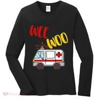 Wee Woo Ambulance Amr Funny Ems Emt Paramedic Gift Women's Long Sleeve Shirt thumb 0