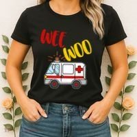 Wee Woo Ambulance Amr Funny Ems Emt Paramedic Gift Women's T-Shirt thumb 2