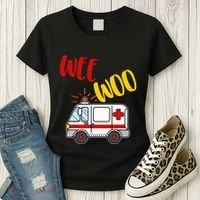 Wee Woo Ambulance Amr Funny Ems Emt Paramedic Gift Women's T-Shirt thumb 3