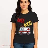 Wee Woo Ambulance Amr Funny Ems Emt Paramedic Gift Women's T-Shirt thumb 4