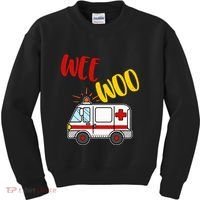 Wee Woo Ambulance Amr Funny Ems Emt Paramedic Gift Kids Sweatshirt thumb 0