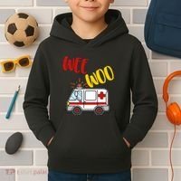 Wee Woo Ambulance Amr Funny Ems Emt Paramedic Gift Kids Hoodie thumb 2