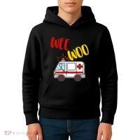 Wee Woo Ambulance Amr Funny Ems Emt Paramedic Gift Kids Hoodie thumb 4