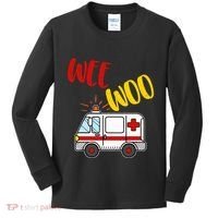 Wee Woo Ambulance Amr Funny Ems Emt Paramedic Gift Kids Long Sleeve Shirt thumb 0