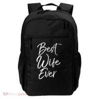 Wo Wedding Anniversary Gift From New Husband Best Wife Ever Gift Backpack thumb 0