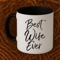 Wo Wedding Anniversary Gift From New Husband Best Wife Ever Gift Coffee Mug thumb 2