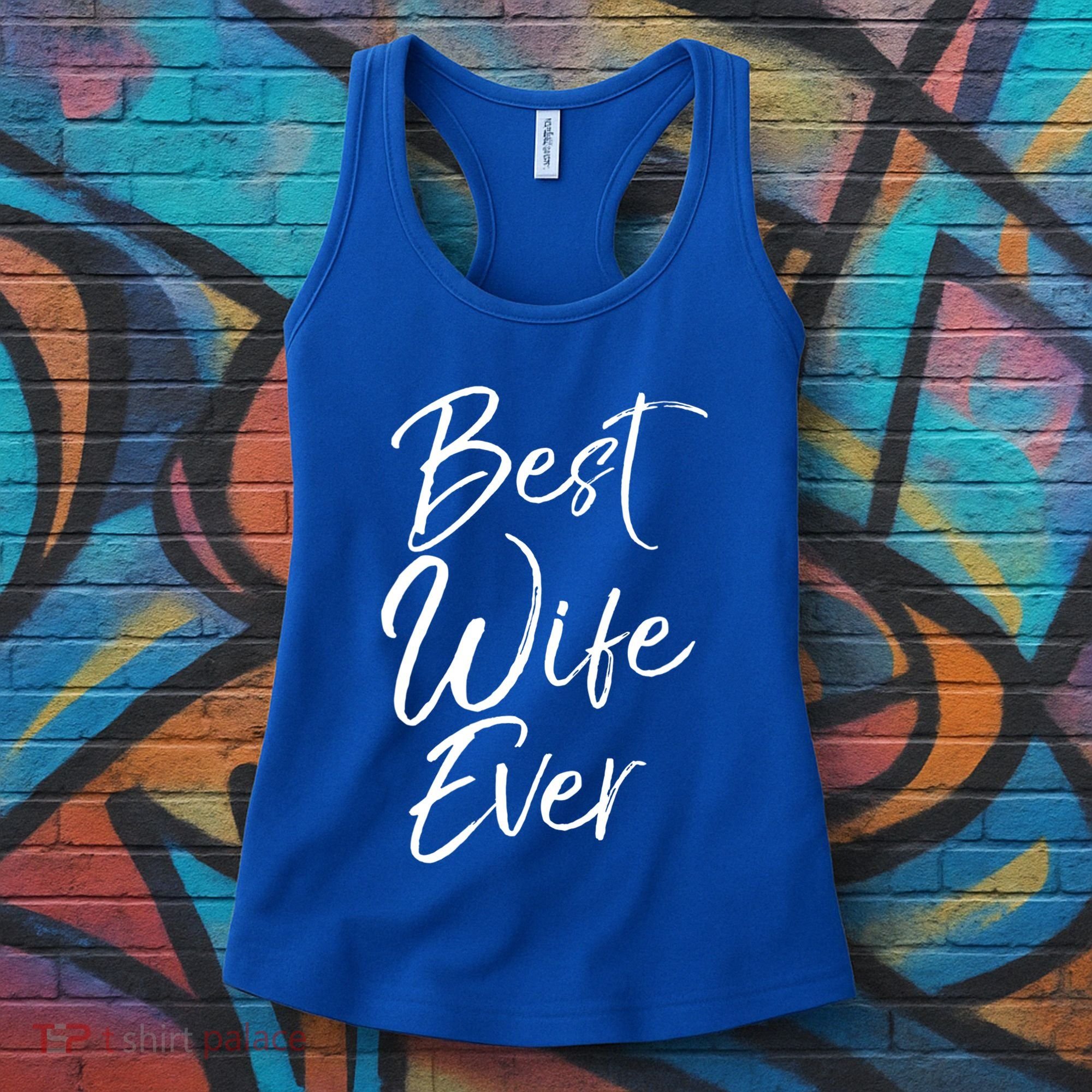 Wo Wedding Anniversary Gift From New Husband Best Wife Ever Gift Women's Tank Top