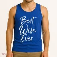 Wo Wedding Anniversary Gift From New Husband Best Wife Ever Gift Tank Top thumb 3