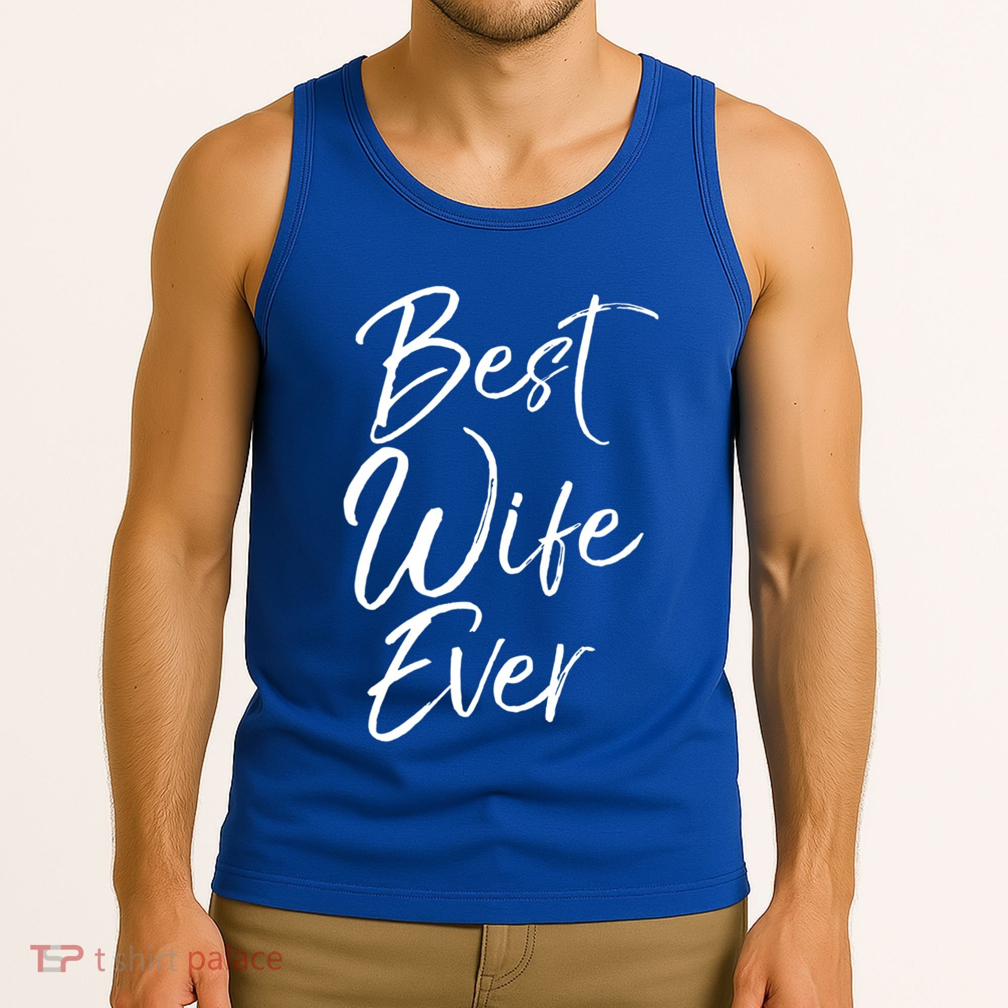 Wo Wedding Anniversary Gift From New Husband Best Wife Ever Gift Tank Top