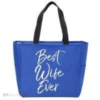 Wo Wedding Anniversary Gift From New Husband Best Wife Ever Gift Tote Bag thumb 0