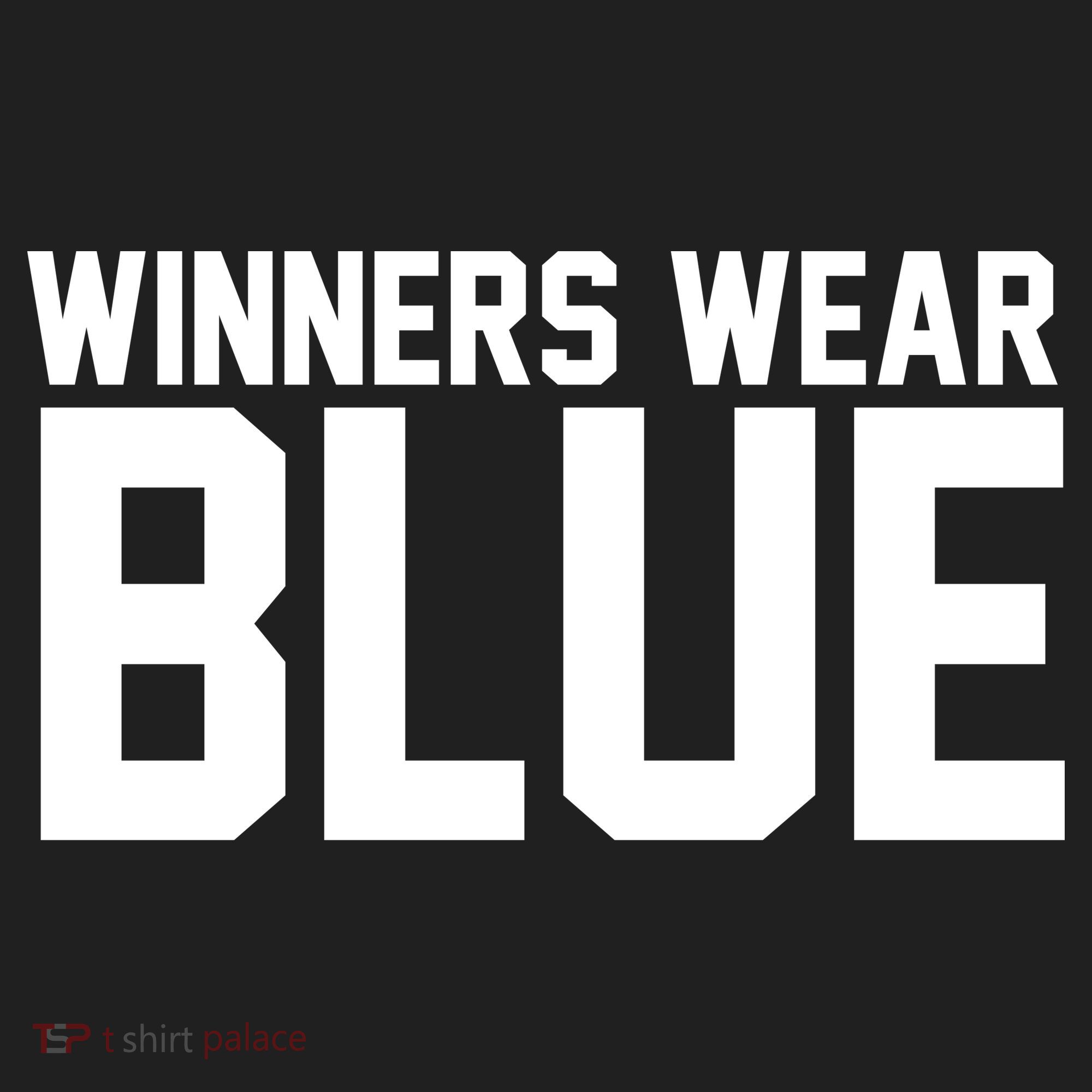 Winners Wear Blue Game Competition Comfort Colors Heavyweight Long Sleeve T-Shirt